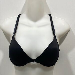 Maidenform customize it Black Bra with Adjustable Straps size 34B front clasp.